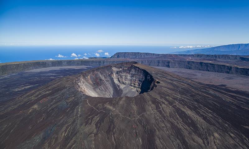 "Piton de La Fournaise" vulcano, La Réunion
