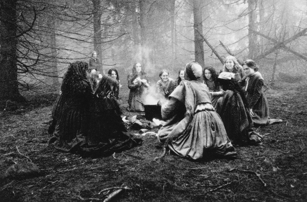 The Salem witches in one of their rituals