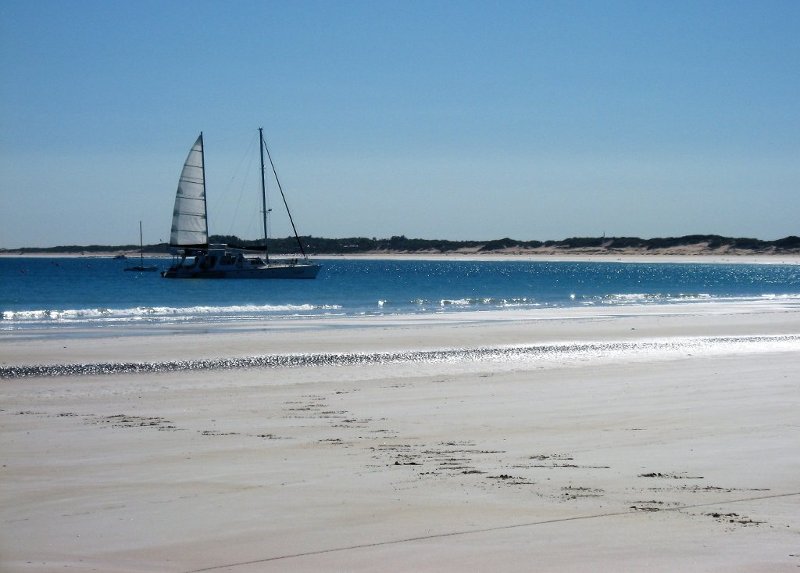 Le spiagge bianchissime nella costa della città di Broome