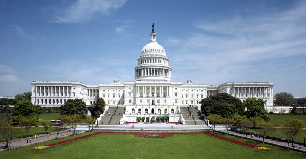 Il Capitol, luogo dove si riunisce il Congresso degli Stati Uniti. Washington D.C.