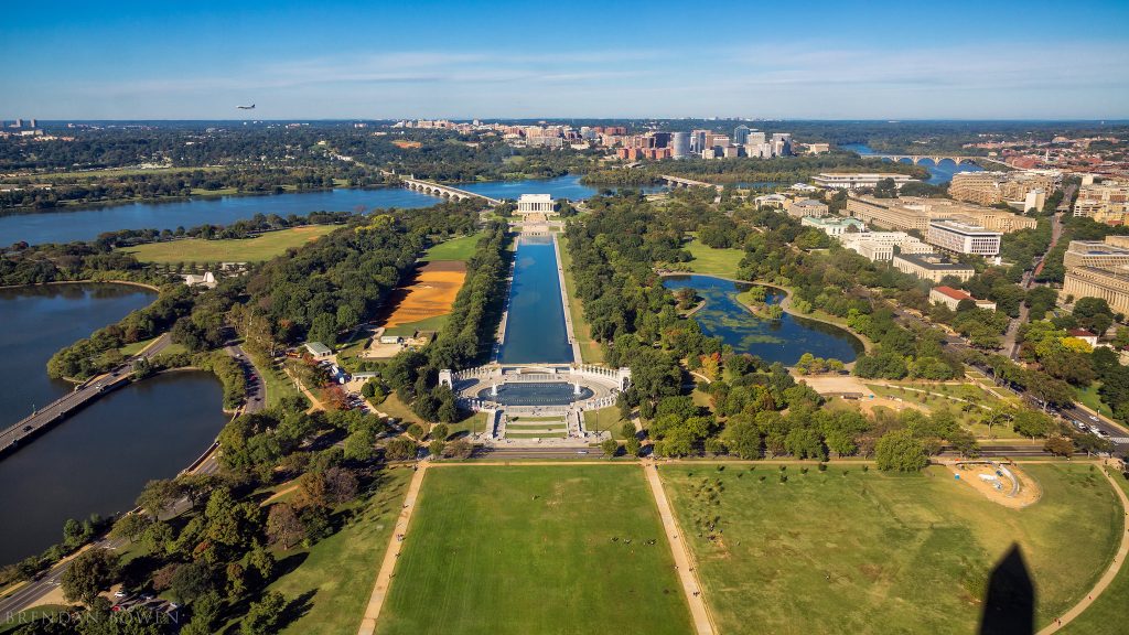 Il grande prato del National Mail di Washington D.C.