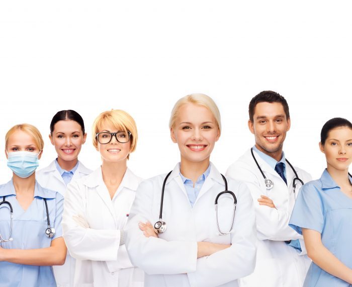 team or group of doctors and nurses